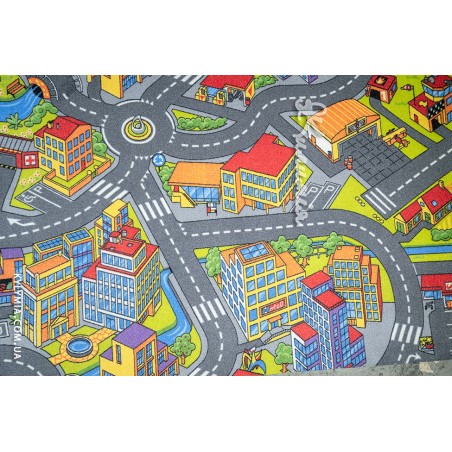 smart city Speelkleed - Verkeerskleed - speeltapijt - 140 x 200 cm