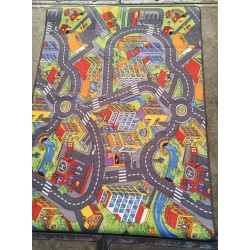 speelkleed- 140 x 200 cm - speeltapijt - speelmat - smart city