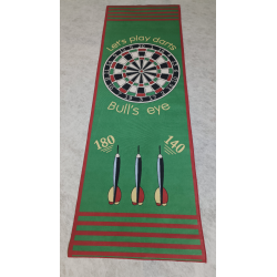 dartmat - dartkleed - 237 x 80 cm - groen