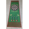 dartmat - dartkleed - 237 x 80 cm - groen