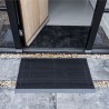 outline deurmat / buitenmat - schoonloopmat - zwart