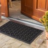 Rubber deurmat  - buitenmat - schraapmat - rubbermat - 45 x 75 cm
