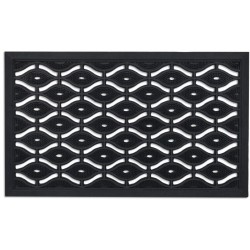 Rubber deurmat  - buitenmat - schraapmat - rubbermat - 45 x 75 cm