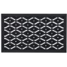 Rubber deurmat  - buitenmat - schraapmat - rubbermat - 45 x 75 cm