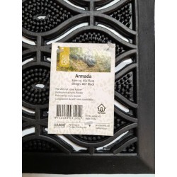 buitenmat - rubbermat - 45 x 75 cm - Armada