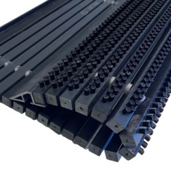 outline Deurmat borstelmat - buitenmat  50 x 80 cm  - Pure black