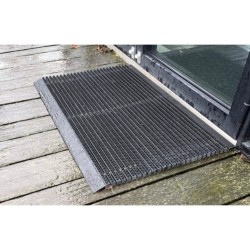 outline Deurmat borstelmat - buitenmat  50 x 80 cm  - Pure black