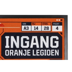 WK 2026 deurmat - Ingang Oranje Legioen 45 x 75 cm