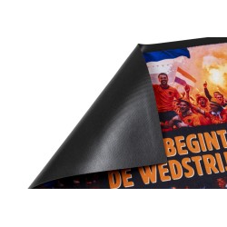 WK 2026 deurmat - schoonloopmat - hier begint de wedstrijd - 45 x 75 cm