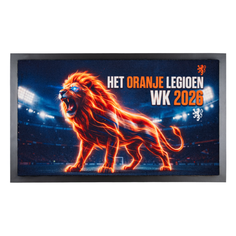 WK 2026 deurmat -  droogloopmat - Het Oranje Legioen WK 2026 - 45 x75 cm45