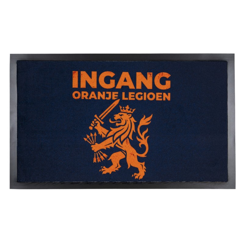 WK 2026 deurmat - droogloopmat - ingang oranje leeuw - 45 x 75 cm