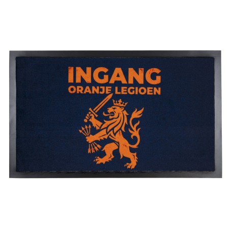 WK 2026 deurmat - droogloopmat - ingang oranje leeuw - 45 x 75 cm