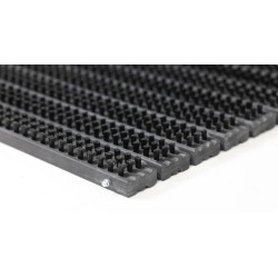 Deurmat buiten zwart  – Fantastic borstelmat - vuilafschraper - - 38,5x59 cm