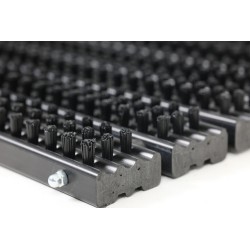 Deurmat buiten zwart  – Fantastic borstelmat - vuilafschraper - - 38,5x59 cm