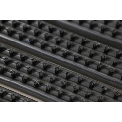 Deurmat / buitenmat – Fantastic - zwart - Black borstelmat aluminium - vuilafschraper