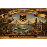 Vintage  Deventer wandkleed - vloerkleed - mancave kleed  71 x 118 cm